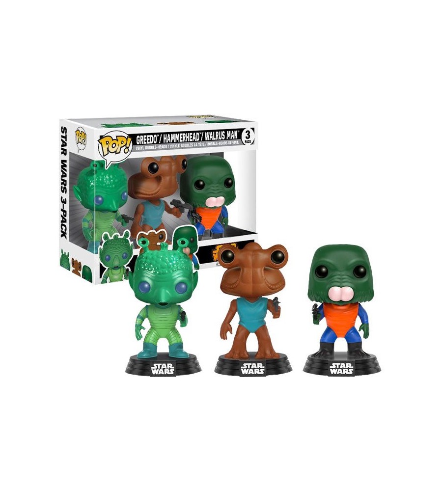 Star Wars: Pop! Cantina Aliens Greedo, Hammerhead & Walrus man Vinyl