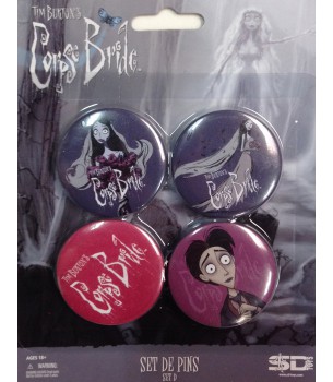 Corpse Bride: Button Pin set D