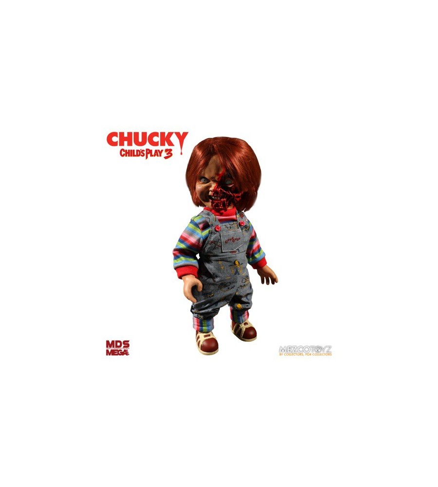 Child's Play 3 Pizza Face Chucky 15 inch Talking Doll Visiontoys