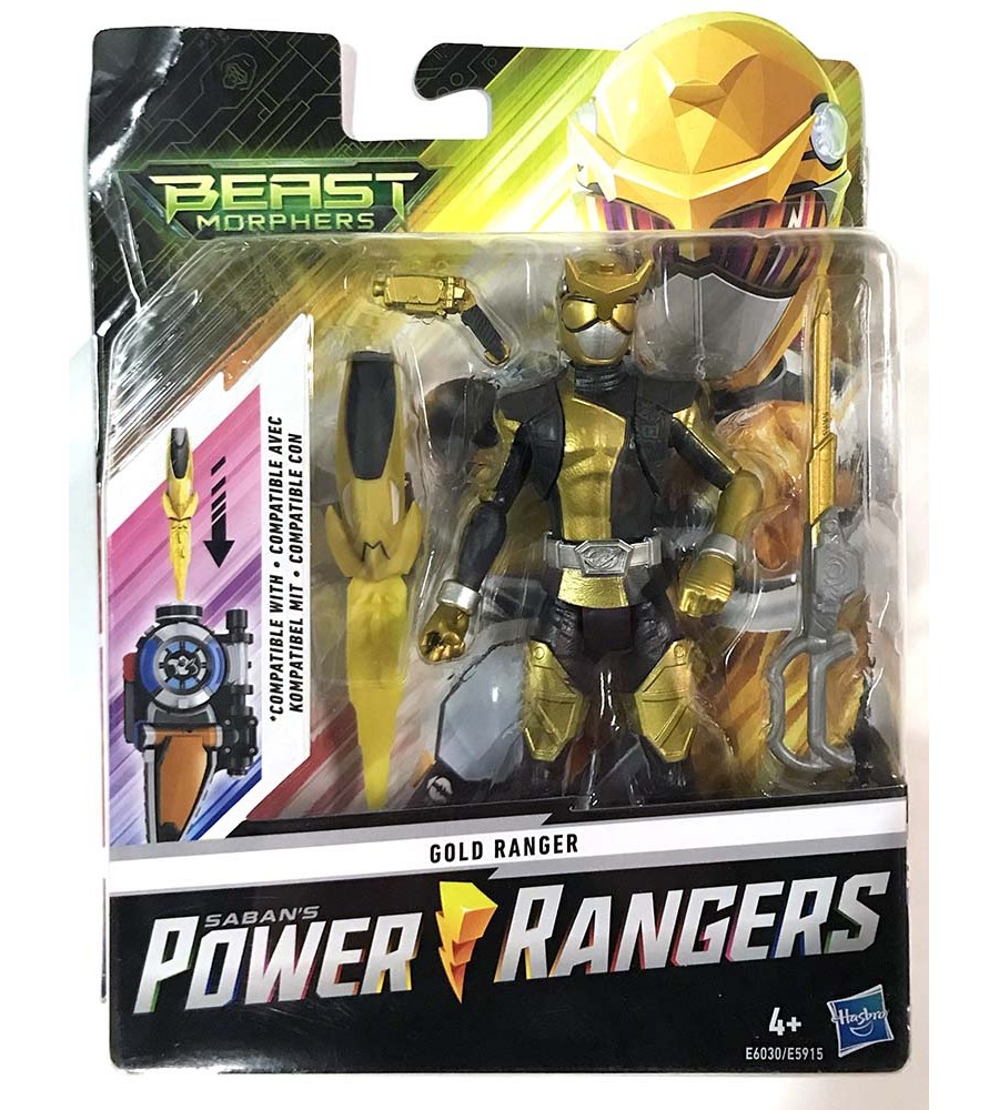 Power Rangers Beast Morphers Gold Ranger Action Figure Visiontoys