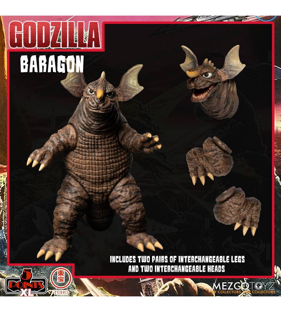 Godzilla Destroy All Monsters 1968 Gorosaurus, King Ghidorah, Baragon