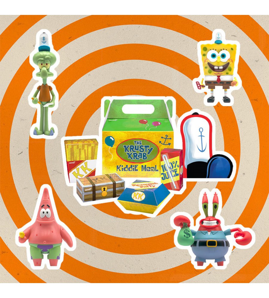 Spongebob Reaction Krusty Krab Kiddie Meal NYCC Exclusive Retro Action