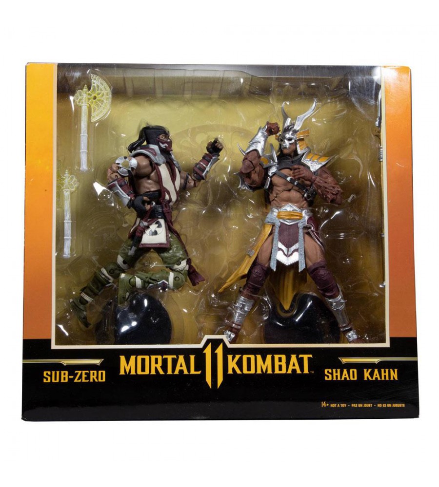 Mortal Kombat SubZero vs. Shao Kahn 7 inch Action Figure 2pack