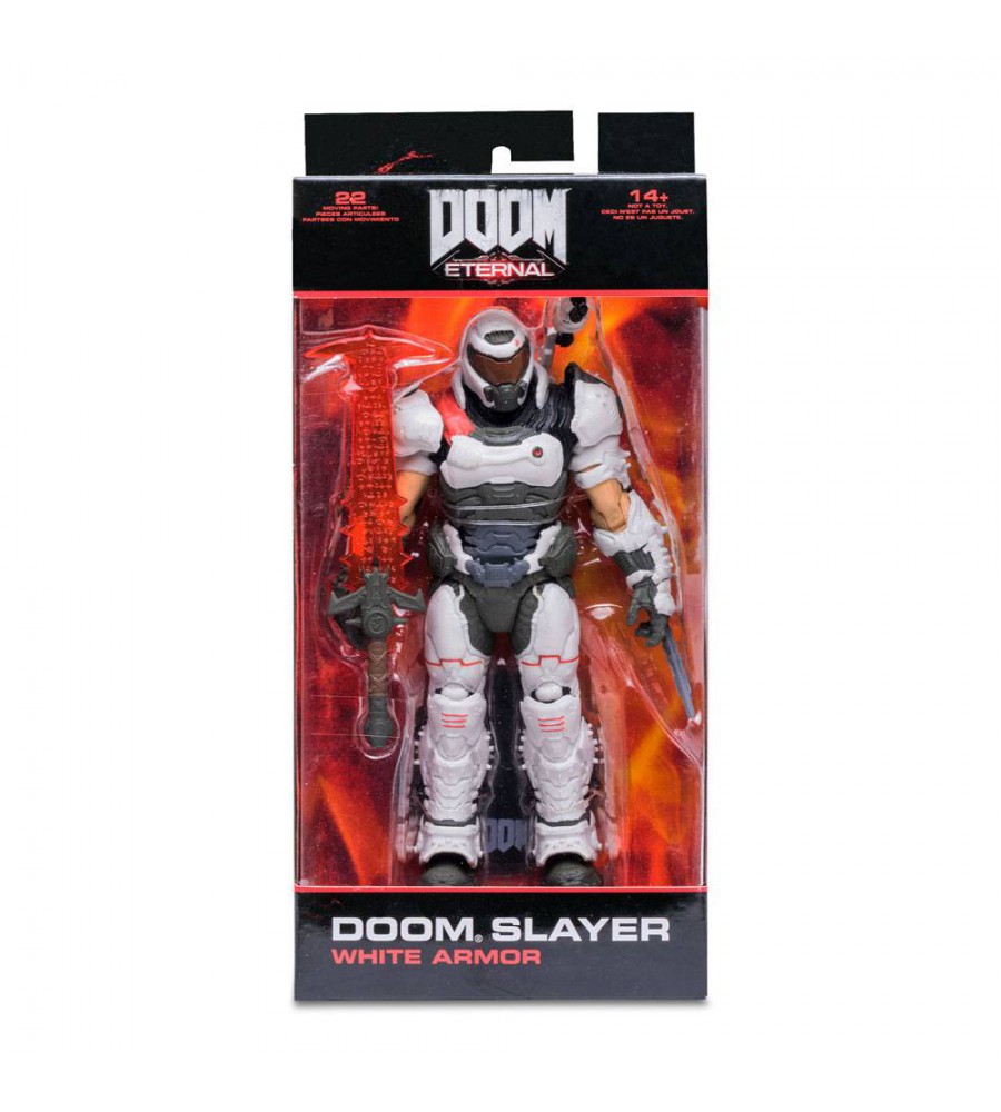 DOOM Eternal Doom Slayer White Armor Action Figure Visiontoys