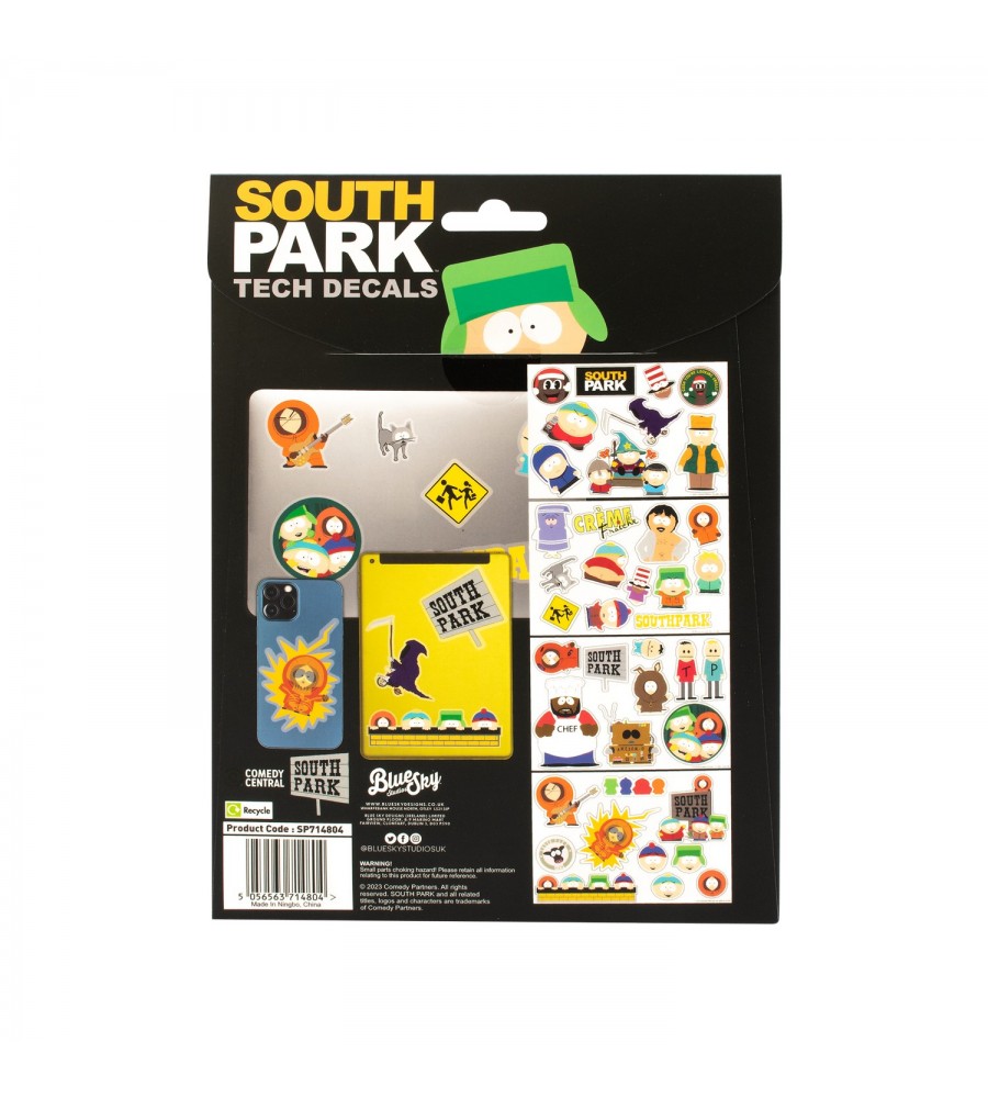 South Park Tech Decals Deluxe Sticker Set Visiontoys