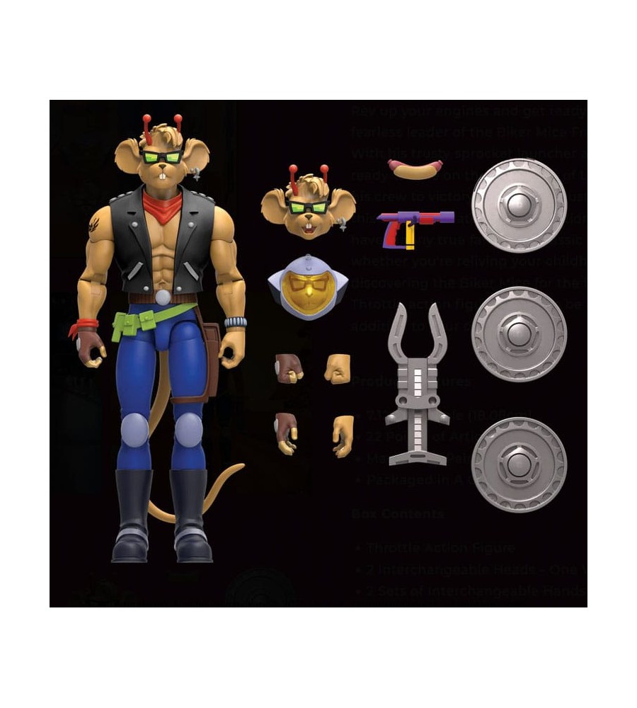Biker Mice From Mars Throttle Action Figure Visiontoys