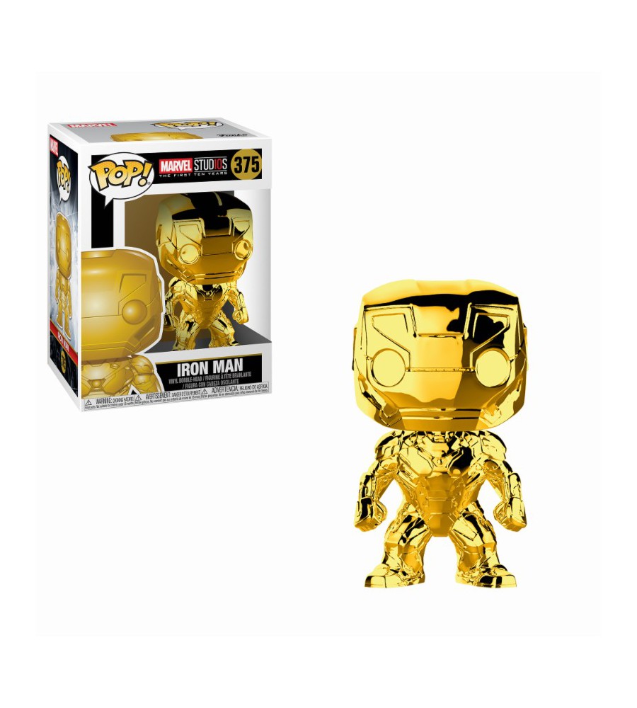 Marvel Pop! Gold Chrome Iron Man Vinyl Figure Visiontoys